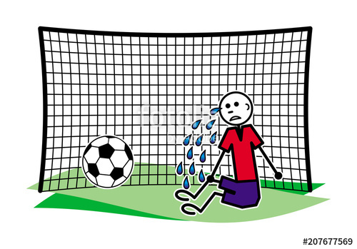 500x349 A Soccer - Football Goal Drawing