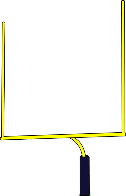 516x800 free football goal post vector royalty free - Football Goal Post Drawing