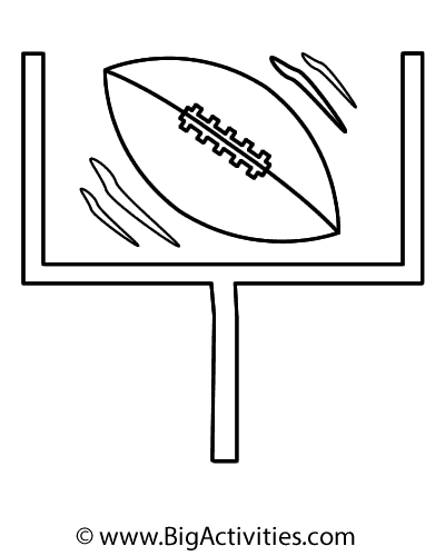 400x500 Grey Cup - Football Goal Post Drawing