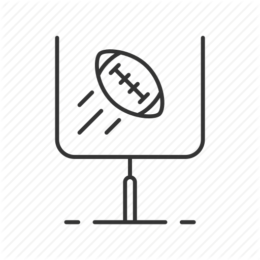 512x512 american football, ball, extra point, goal, goalpost, kick - Football Goal Post Drawing