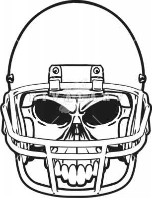 306x400 football helmet drawing front view - Football Helmet Drawing