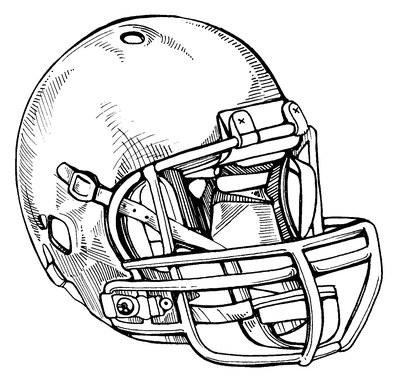 Football Helmet Drawing at PaintingValley.com | Explore collection of ...