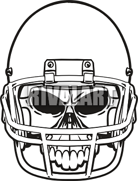 277x361 football helmet front vector - Football Helmet Drawing