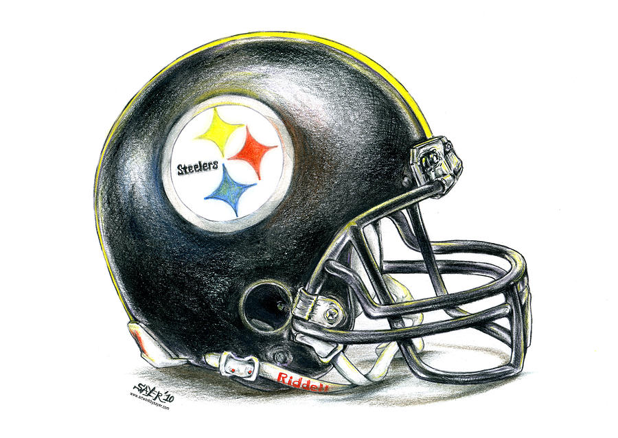 900x638 Pittsburgh Steelers Helmet Drawing - Football Helmet Drawing