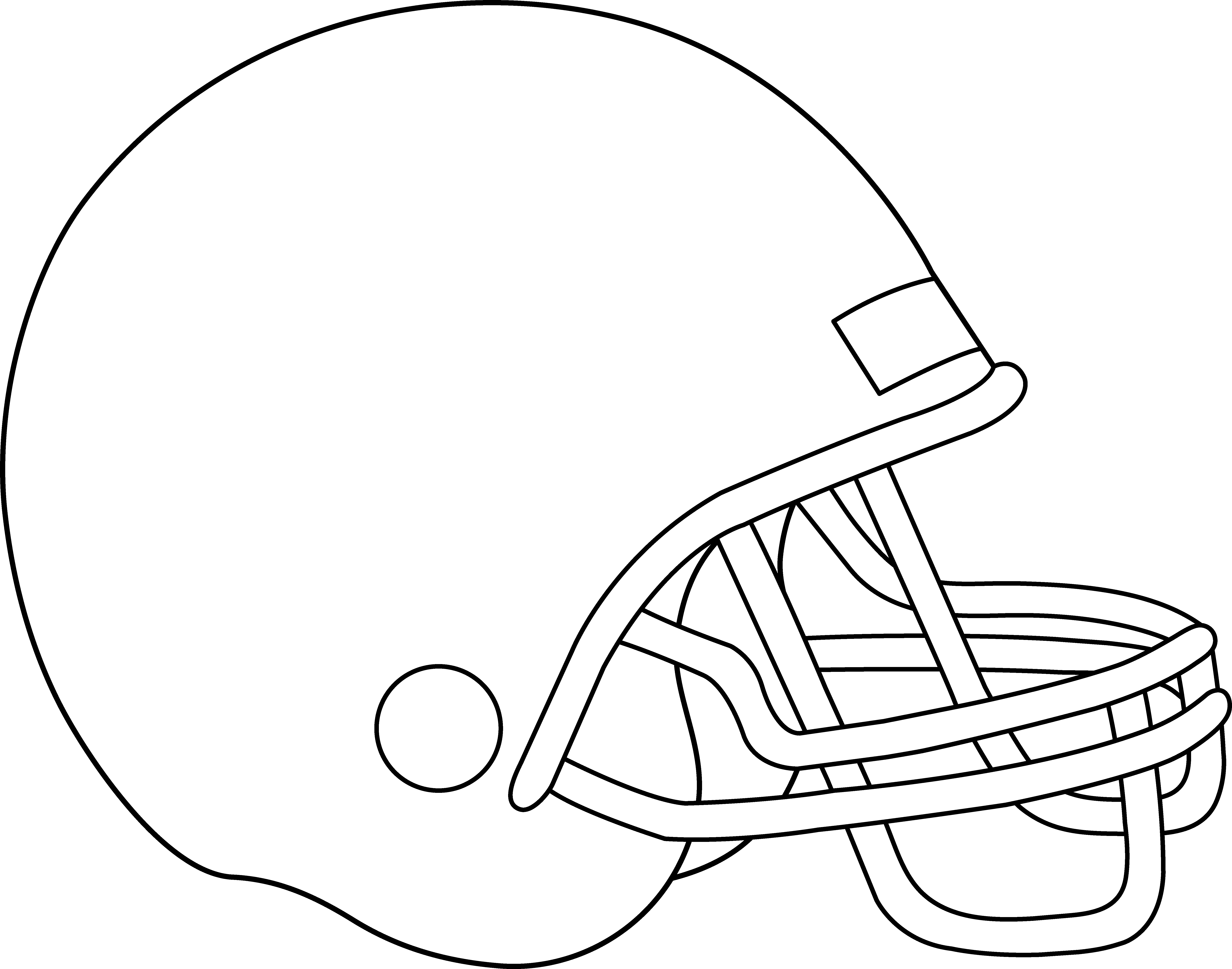 6835x5374 blank football helmet for coloring crafts helmet - Football Helmet Drawing