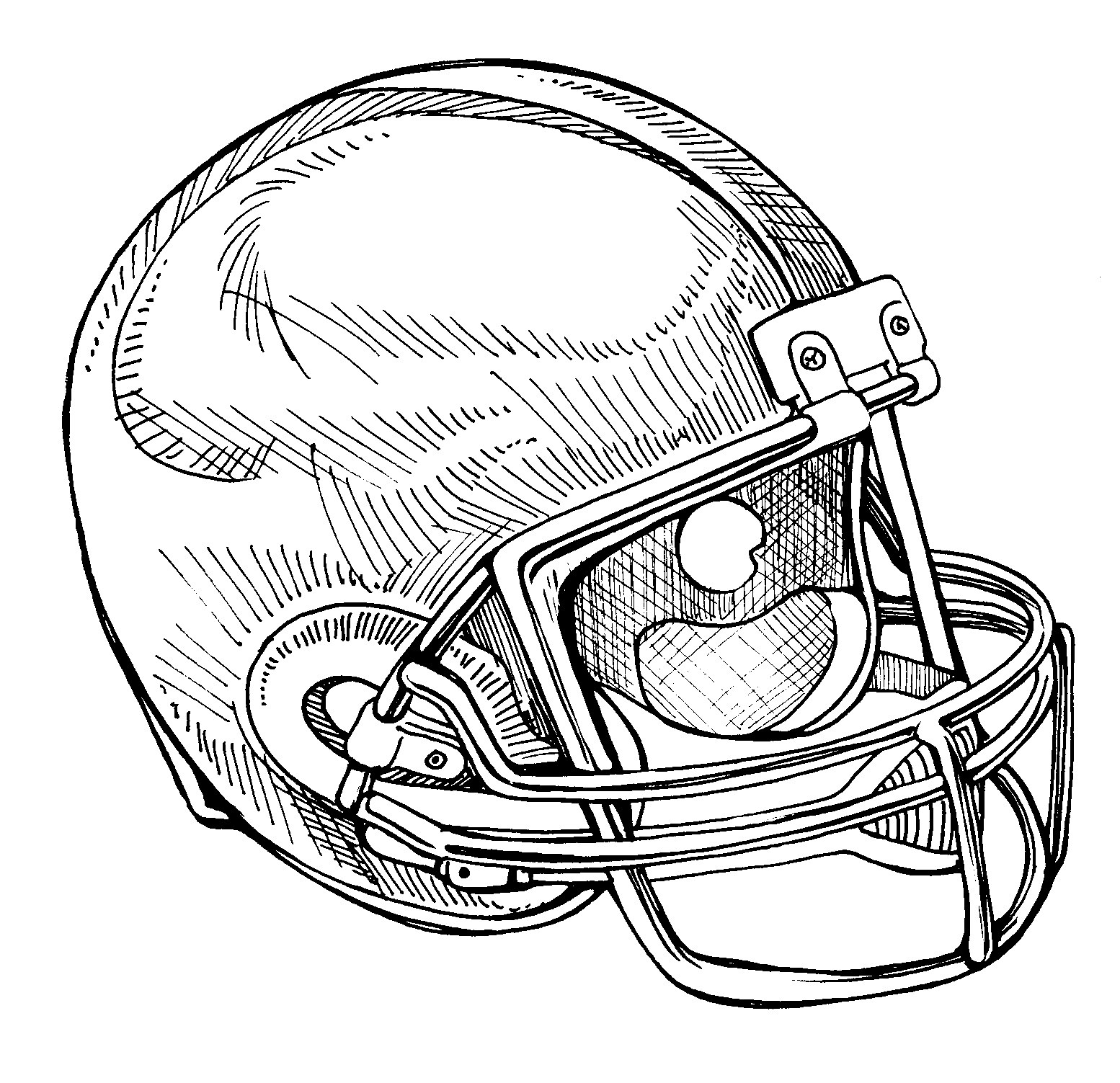 Football Helmet Drawing at Explore collection of
