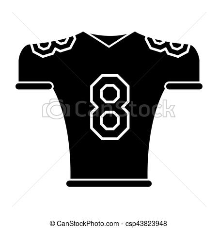 450x470 football jersey silhouette great free clipart, silhouette - Football Jersey Drawing