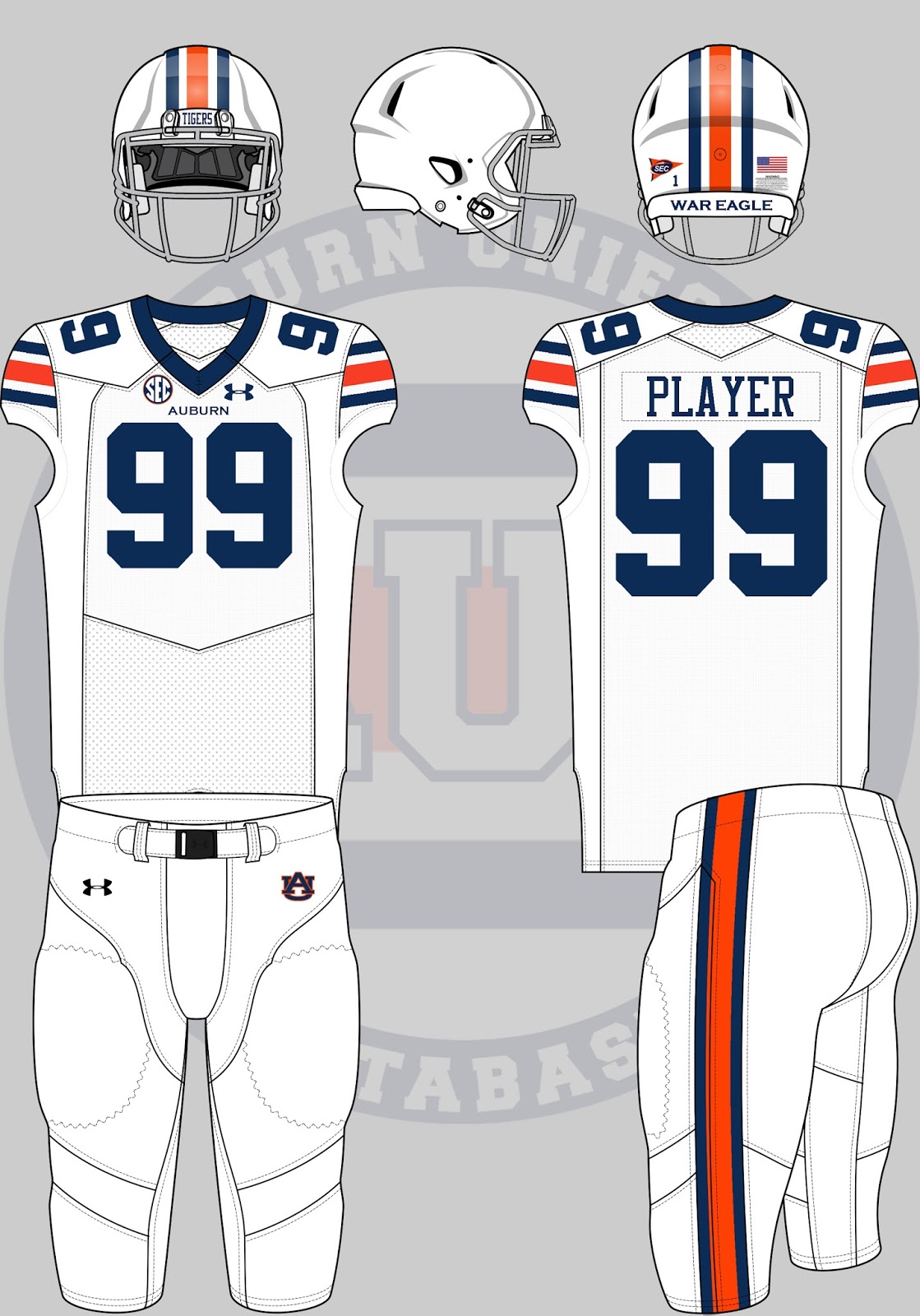 1119x1600 the drawing board more auburn football concepts - Football Jersey Drawing