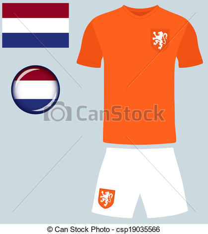 419x470 holland football jersey abstract vector image of the dutch - Football Kit Drawing