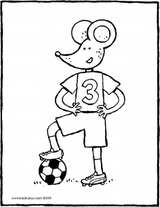 233x300 Thomas In His Football Kit - Football Kit Drawing