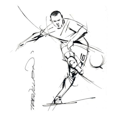 480x480 The Trevillion Collection - Football Line Drawing
