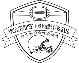 300x240 American Football Helmet Line Drawing Royalty Free Stock Image - Football Line Drawing