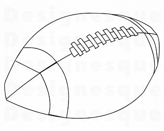 340x270 football outline etsy - Football Outline Drawing