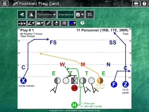 614x461 football play diagram template chart - Football Play Drawing Template