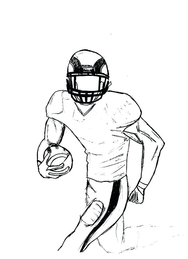 600x826 football jersey drawing at free for personal use nfl jersey - Football Player Drawing