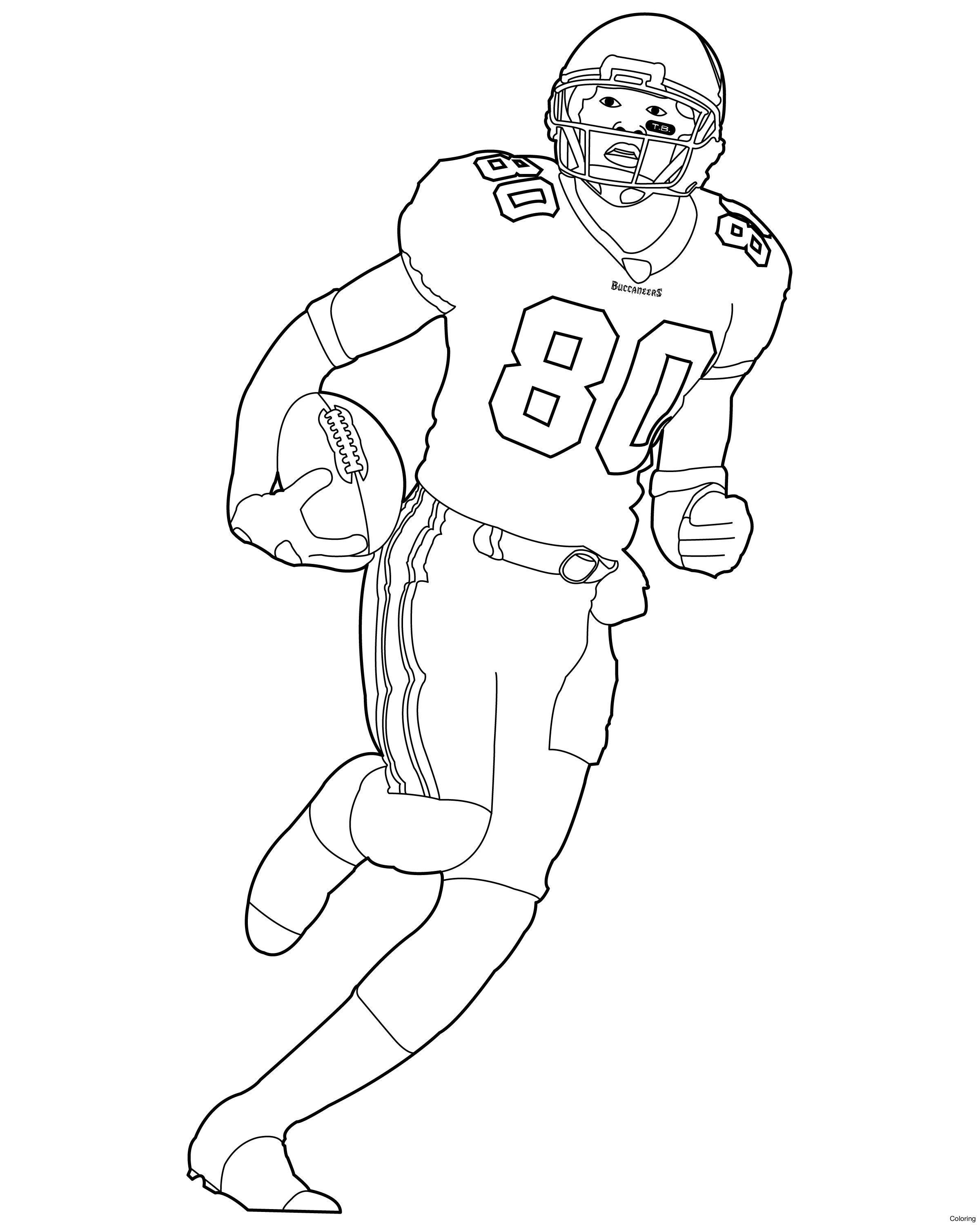 2400x3000 Football Player Drawing Free Download Clip Art - Football Player Drawing
