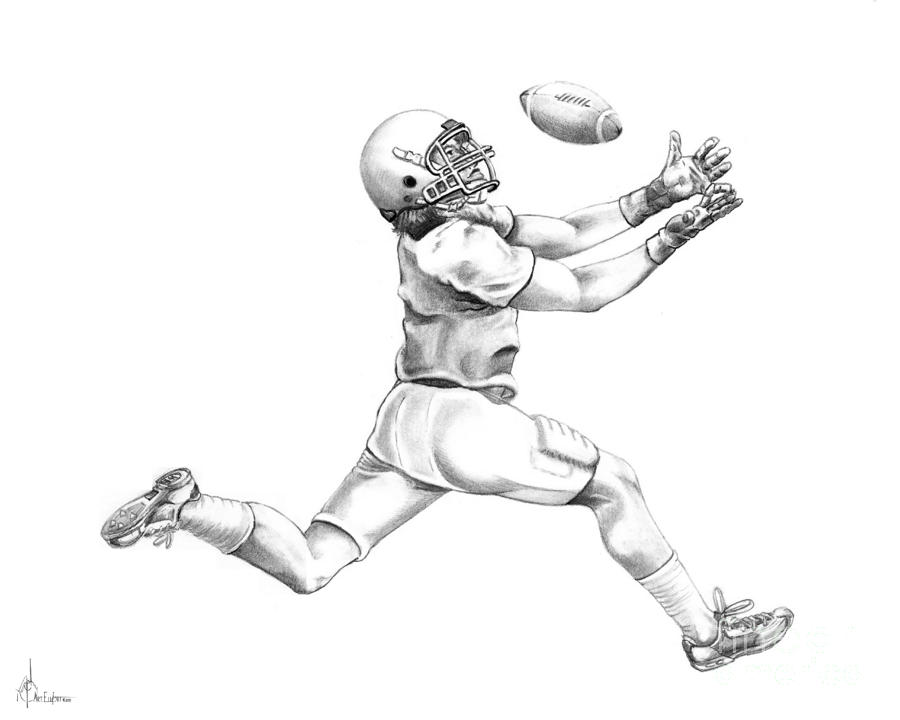 Football Player Drawing At Paintingvalley Com Explore Collection