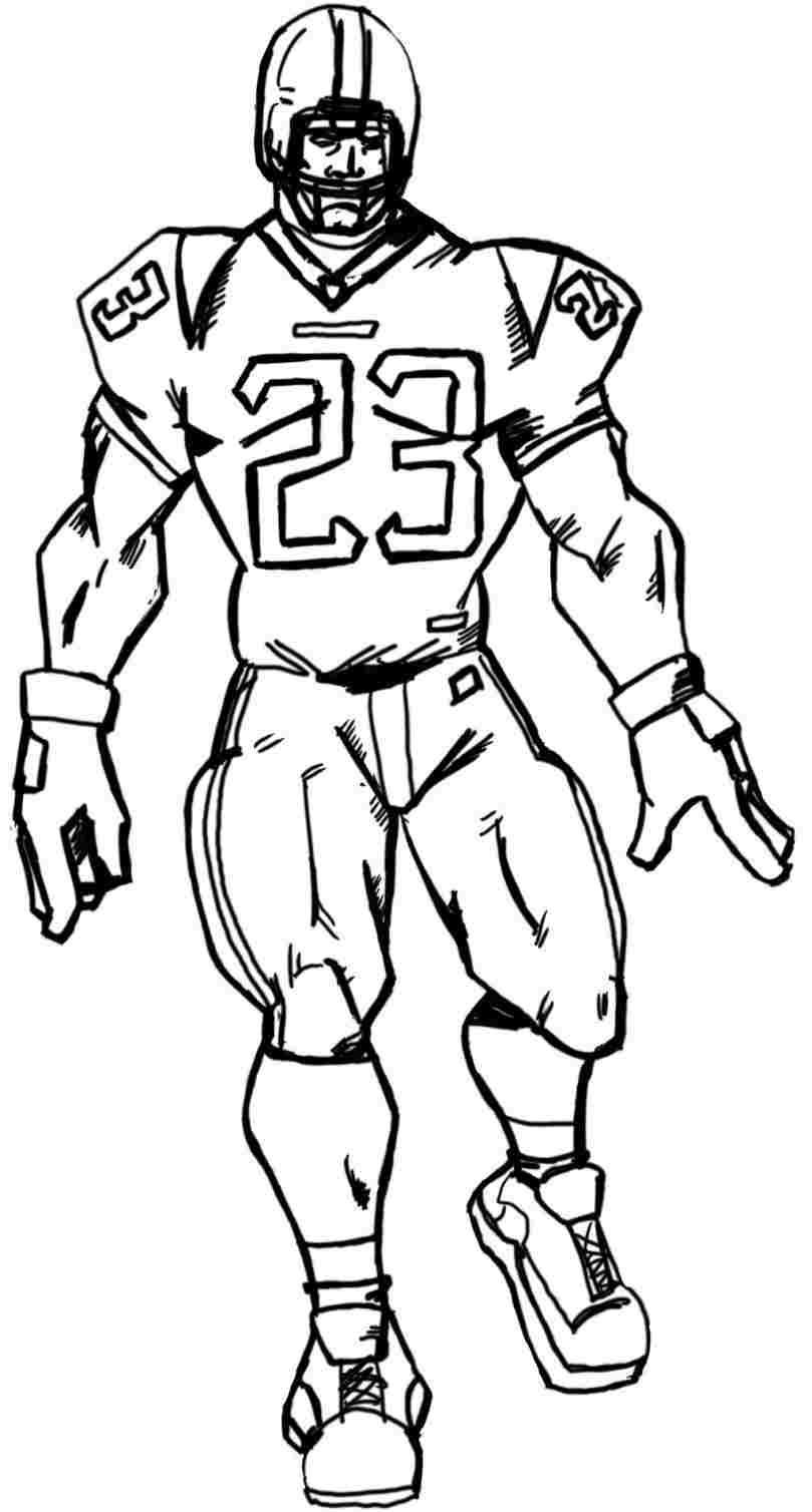 809x1508 free drawings football players drawing of a football player - Football Player Drawing Images