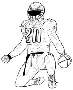 Football Player Drawing Images At Paintingvalley Com Explore