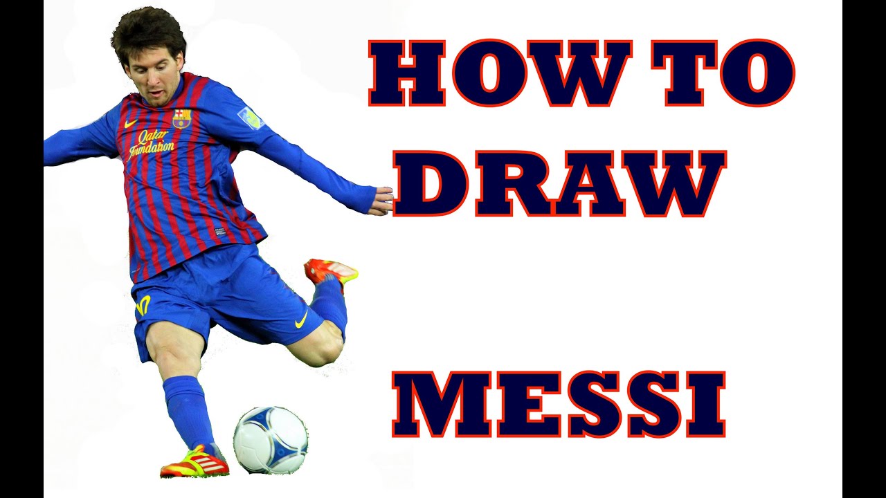 1280x720 How To Draw Lionel Messi Step - Football Player Drawing Steps