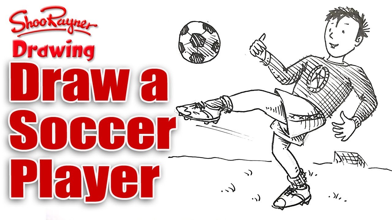 1280x720 How To Draw A Soccer Player - Football Player Drawing Steps
