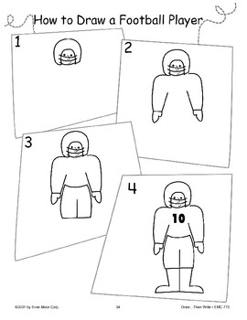 270x350 Football Player - Football Player Drawing Steps