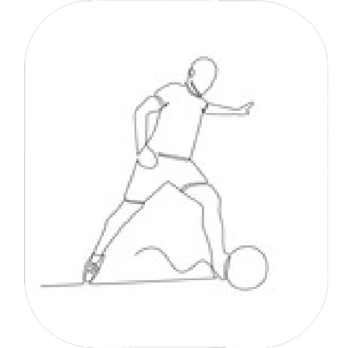 1200x1200 Designs Mein Mousepad Design Mousepad Selbst Designen - Football Player Line Drawing