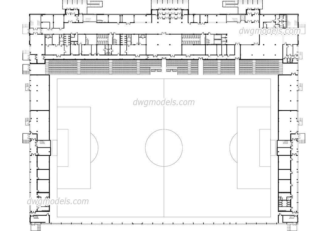 1080x760 Football Stadium Autocad Drawings Free Download - Football Stadium Drawing