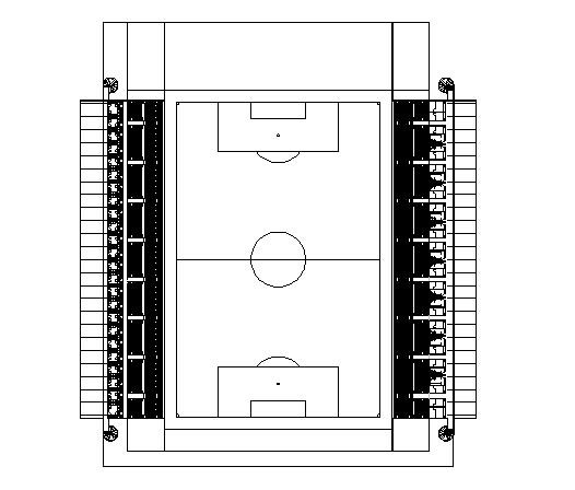 526x448 Football Stadium Free Cad Drawing - Football Stadium Drawing