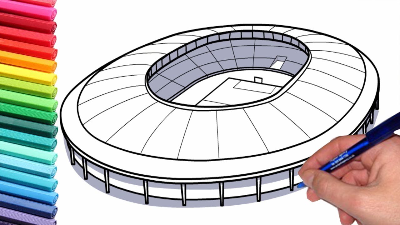 Football Stadium Drawing at Explore collection of