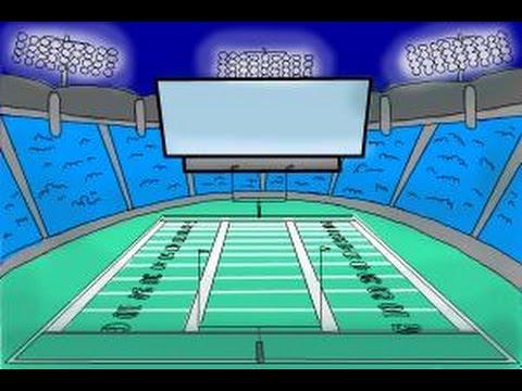 480x360 How To Draw A Football Stadium - Football Stadium Drawing
