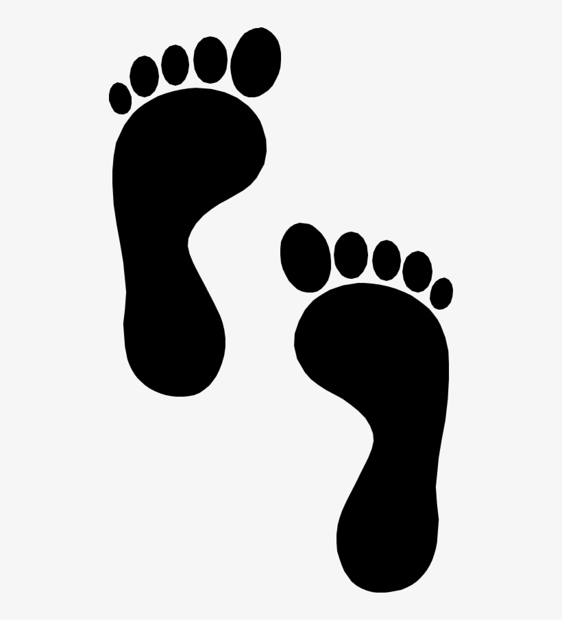 820x905 Drawing Footprints Transparent Background - Footprint Drawing