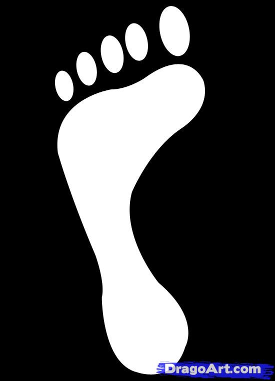 550x763 how to draw footprints, footprint, step - Footprint Drawing