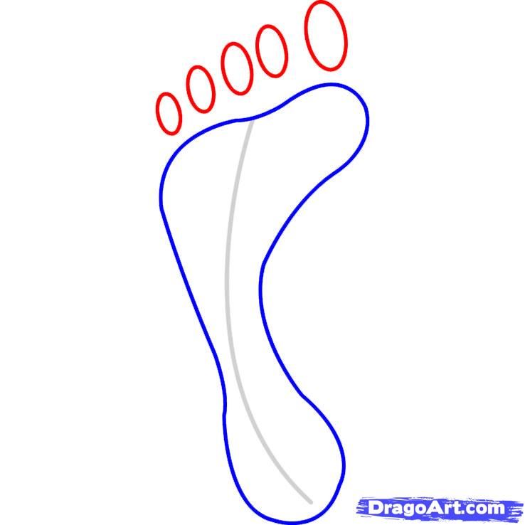 Footprint Drawing at Explore collection of
