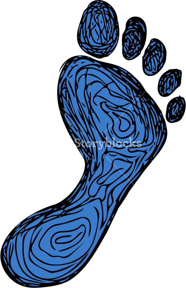 Footprint Line Drawing at Explore collection of