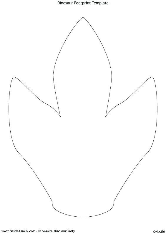 564x796 Magical Leprechaun Footprints Craft For St Day Monthly Dinosaur - Footprint Line Drawing