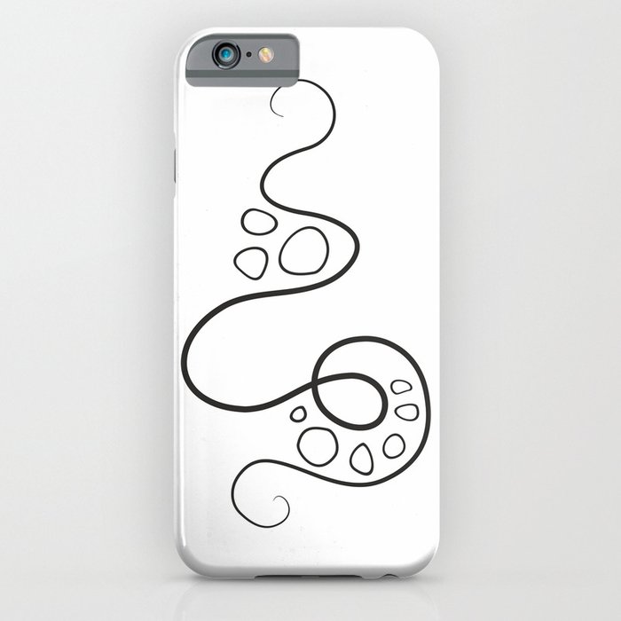 700x700 Modern Line Art Abstract Drawing Iphone Case - Footprint Line Drawing