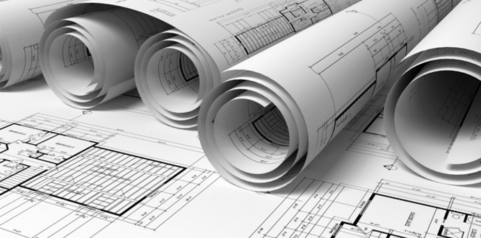 692x343 Planline Drawing - Footprint Line Drawing