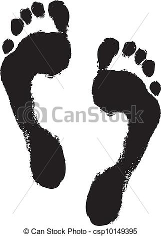 322x470 texture of human footprint on white - Footprint Line Drawing