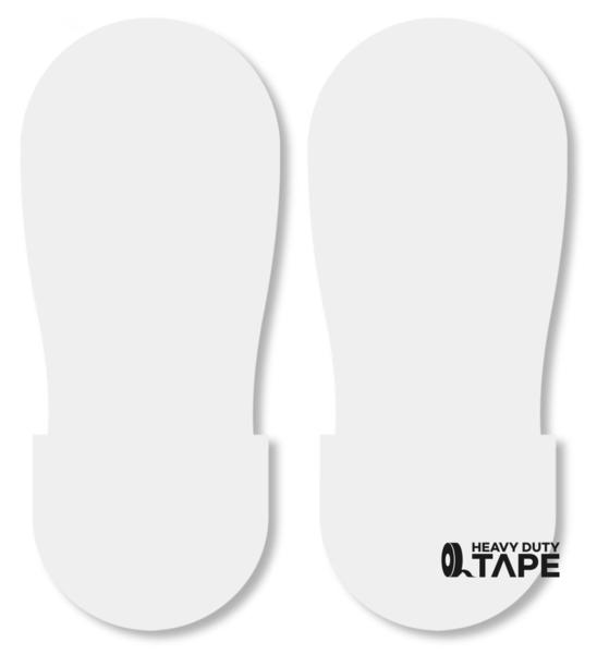 548x600 white big footprint - Footprint Line Drawing
