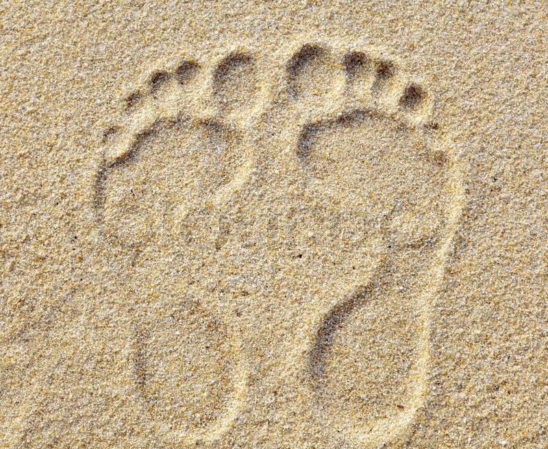 Footprints In The Sand Drawing at Explore