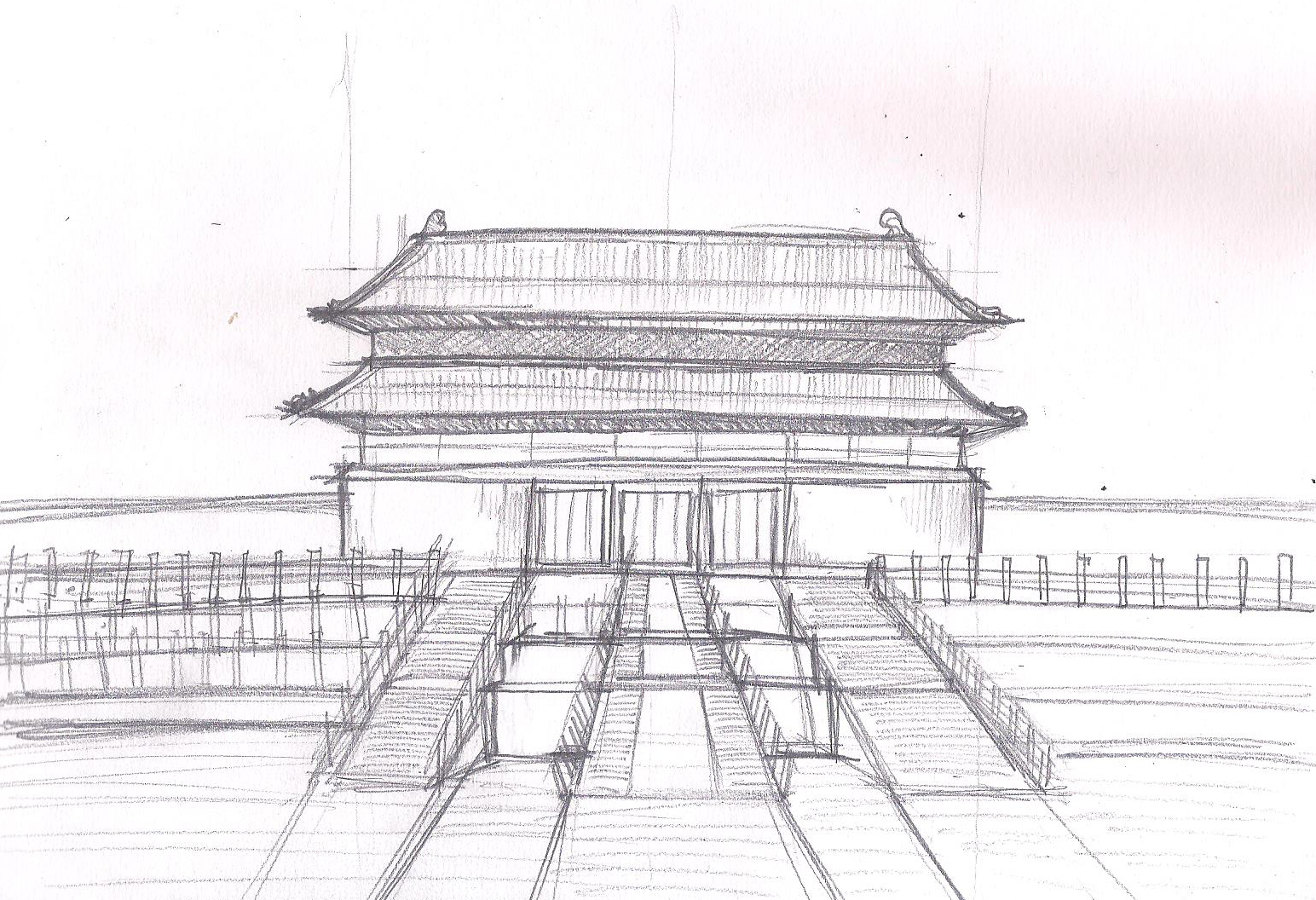 1544x1056 Forbidden City Vs Gyeongbokgung Palace Chinese Vs Korean - Forbidden City Drawing