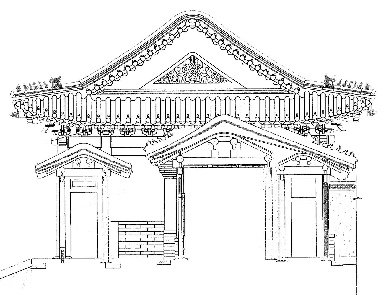 1307x1000 Gallery Of Beijing's Forbidden City To Be Opened To The Public - Forbidden City Drawing