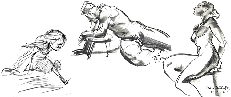 750x316 online figure drawing classes courses for practicing at home - Force Drawing