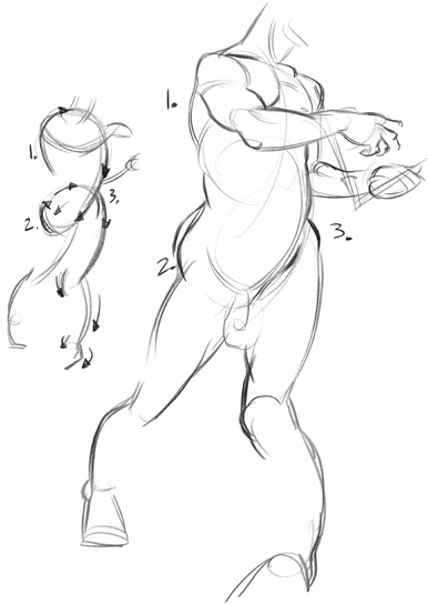 386x544 review force dynamic life drawing for animators building - Force Drawing