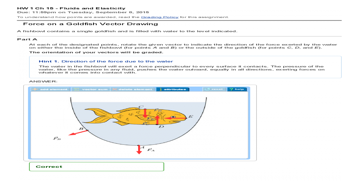 1200x630 mastering physics hw ch - Force On A Goldfish Vector Drawing
