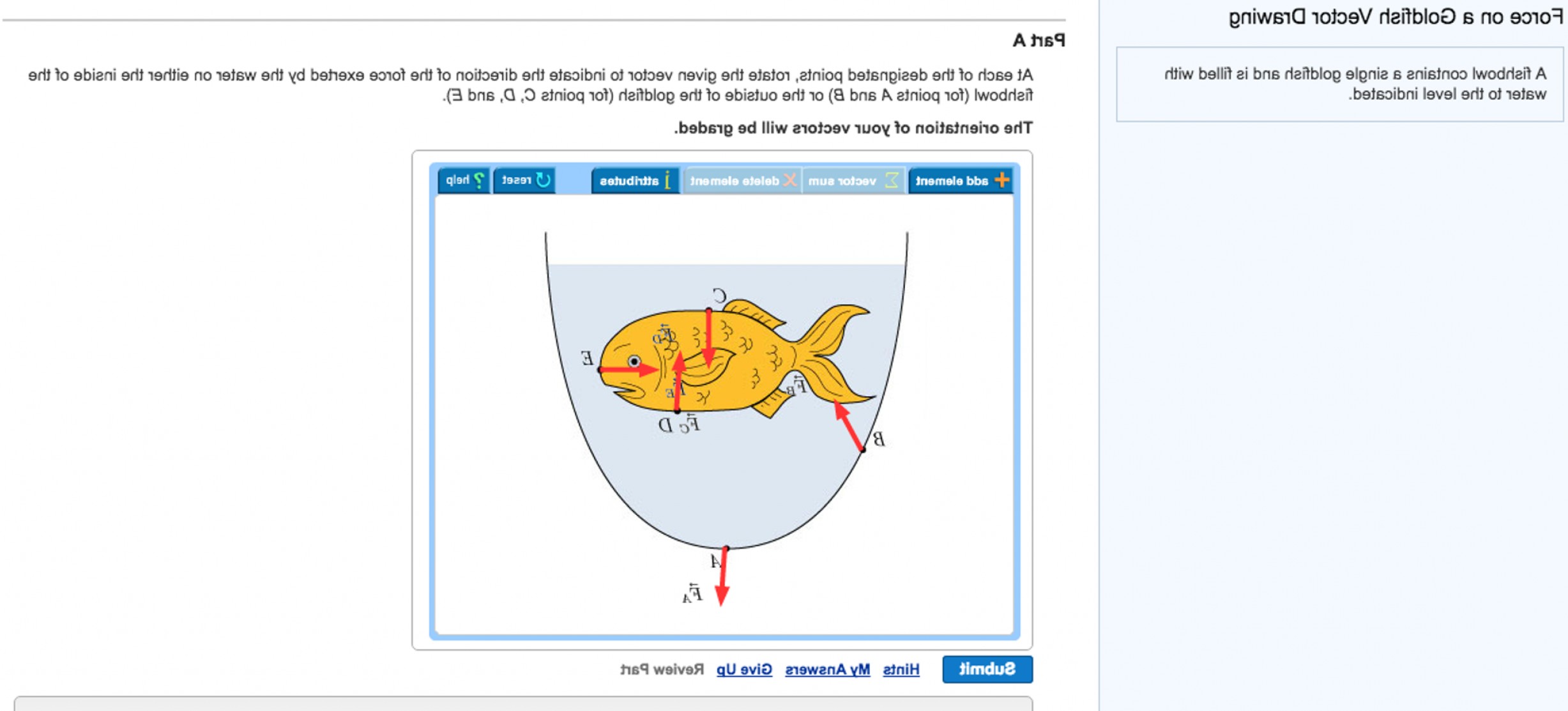 2455x1113 physics force vector drawing on a goldfish shopatcloth - Force On A Goldfish Vector Drawing