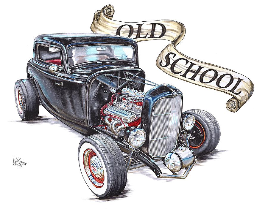900x704 old school ford drawing - Ford Drawing