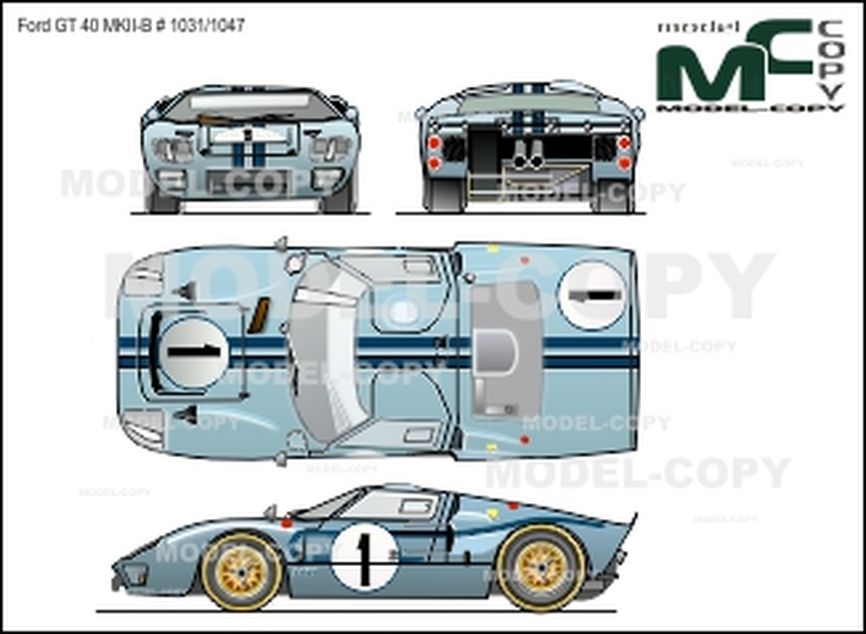 Форд gt 40 чертеж