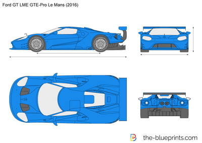 400x283 Ford Gt Le Mans Vector Drawing - Ford Gt Drawing